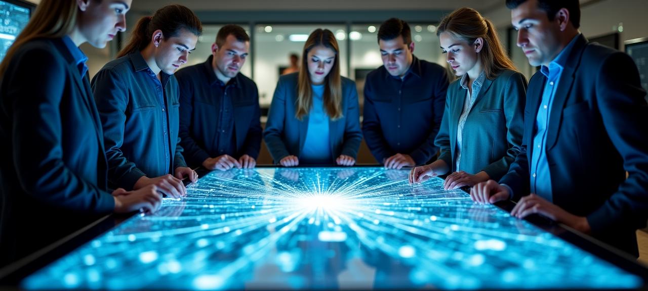 Team GeaVision AI collaborando su dati geospaziali